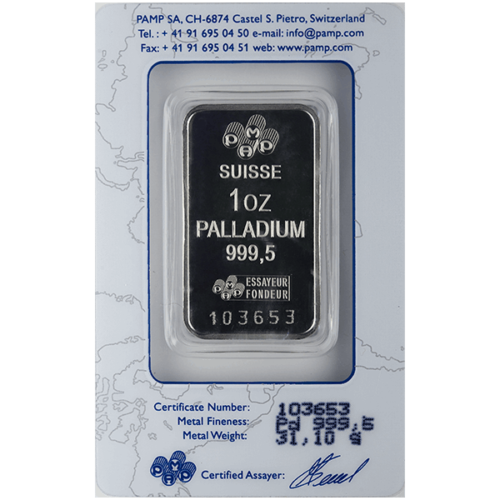 1 OZ PALLADIUM BAR PAMP - Image 2