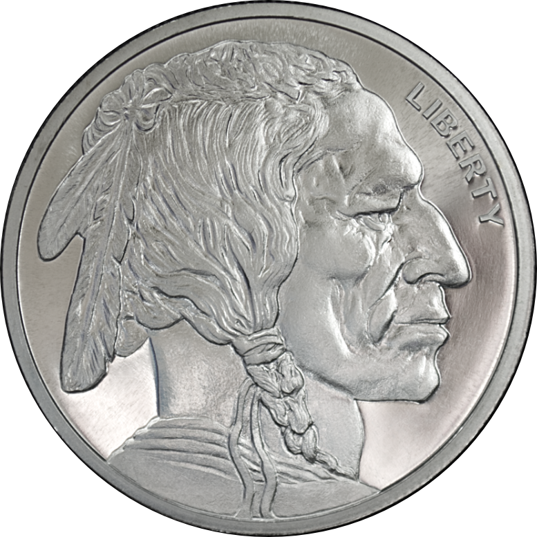 1 OZ SILVER ROUND BUFFALO GOLDEN STATE MINT - Image 2