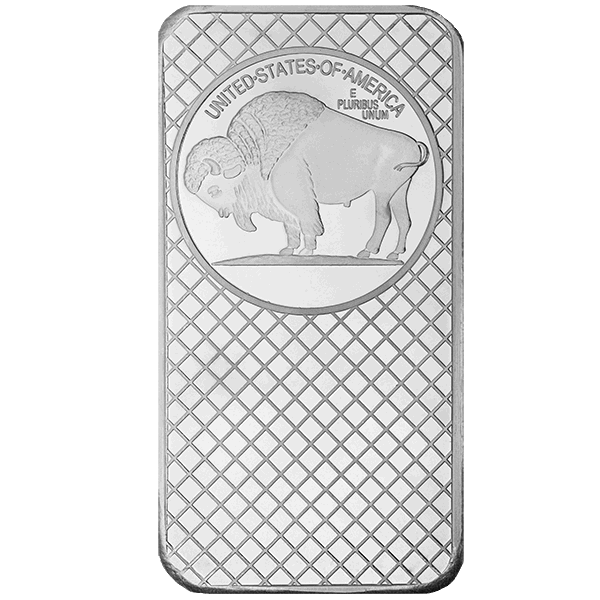 10 OZ SILVER BUFFALO BAR - Image 2