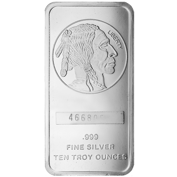 10 OZ SILVER BUFFALO BAR - Image 3