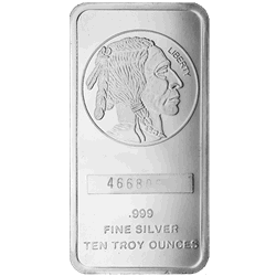 10 OZ SILVER BUFFALO BAR