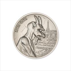 2 OZ SILVER ROUND GARGOYLE TYPE I INTAGLIO MINT
