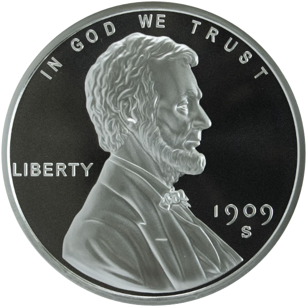 5 OZ SILVER ROUND LINCOLN WHEAT CENT DESIGN GOLDEN STATE MINT - Image 3