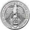2019 2 OZ SILVER QUEENS BEAST FALCON - Image 3