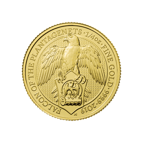 2019 1/4 OZ GOLD QUEENS BEAST FALCON - Image 3