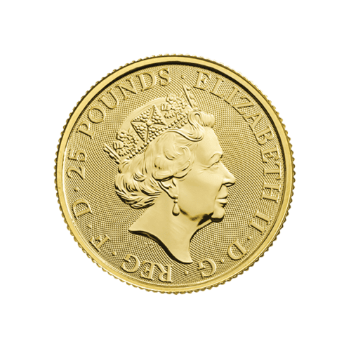 2019 1/4 OZ GOLD QUEENS BEAST FALCON - Image 2