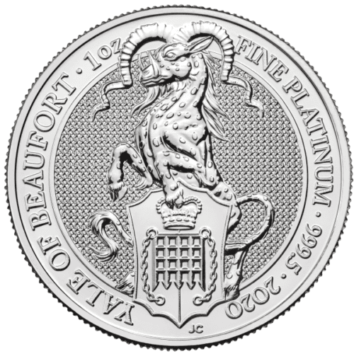2020 1 OZ PLATINUM QUEENS BEAST YALE OF BEAUFORT - Image 3