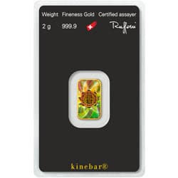 2 GRAM GOLD BAR ARGOR-HERAEUS KINEBAR - Image 3