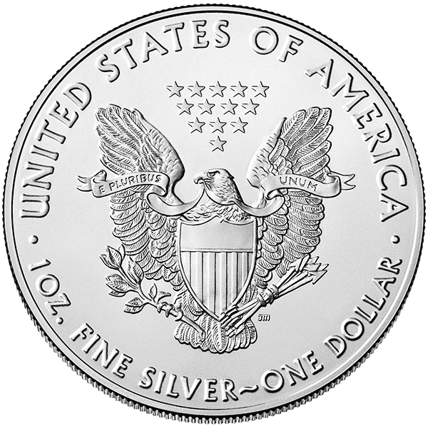 2021 1 OZ AMERICAN SILVER EAGLE TYPE 1 REVERSE - Image 3