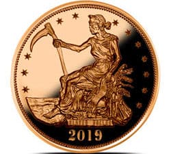 1 OZ COPPER ROUND SLAYED PROOF