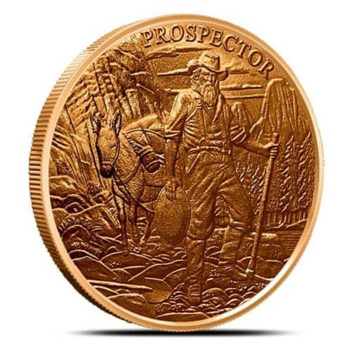1 OZ COPPER ROUND PROSPECTOR - LOT OF 10 - Image 2