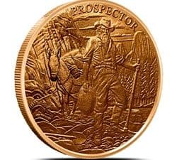 1 OZ COPPER ROUND PROSPECTOR TUBE