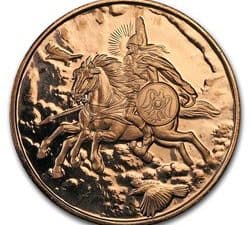 1 OZ COPPER ROUND SLEIPNIR NORDIC CREATURES