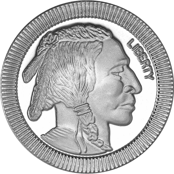 1 OZ SILVER ROUND BUFFALO STACKABLE - Image 3
