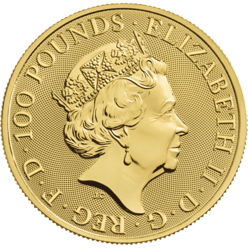 2021 1 OZ GOLD QUEENS BEAST COMPLETER COIN - Image 2