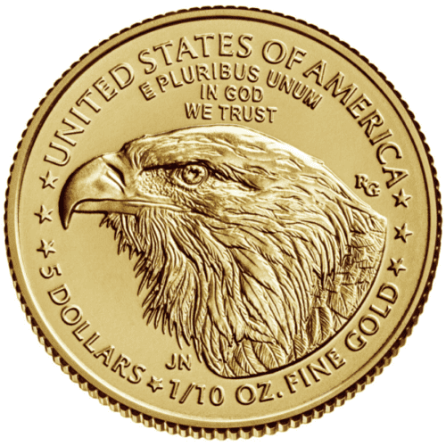 2021 1/10 OZ AMERICAN GOLD EAGLE TYPE 2 REVERSE - Image 3