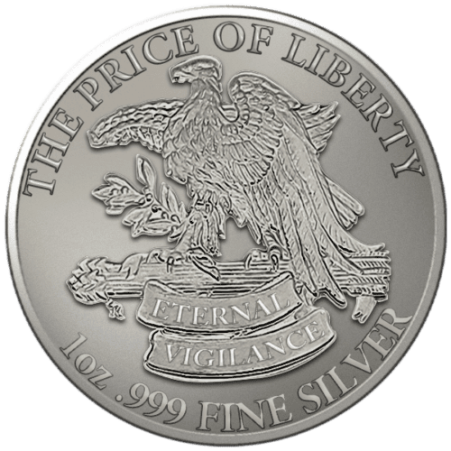 1 OZ SILVER ROUND DONT TREAD ON ME - Image 2