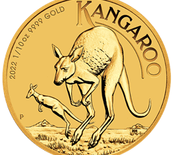 2022 1/10 OZ AUSTRALIAN GOLD KANGAROO
