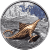 2021 1 OZ SILVER PALAU MAGIC LAMP 1001 NIGHTS - Image 3
