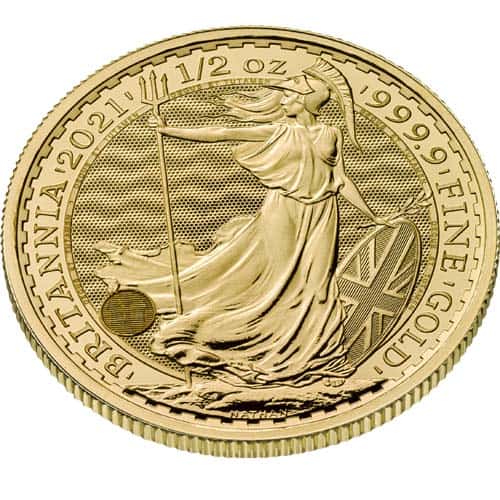 1/2 OZ GREAT BRITAIN GOLD BRITANNIA - Image 4