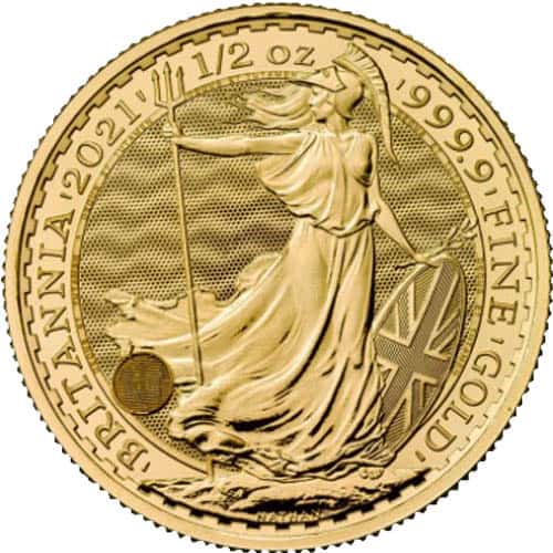 1/2 OZ GREAT BRITAIN GOLD BRITANNIA - Image 2