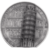 2022 5 OZ SILVER LEANING TOWER OF PISA ANTIQUE FINISH - Image 2