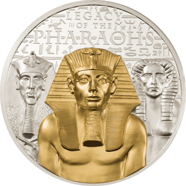 2022 3 OZ SILVER COOK ISLANDS LEGACY OF THE PHARAOHS - Image 3