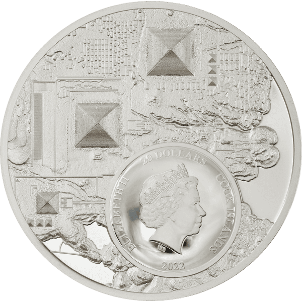 2022 3 OZ SILVER COOK ISLANDS LEGACY OF THE PHARAOHS - Image 2