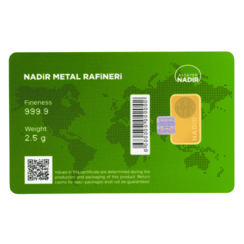 2.5 GRAM GOLD BAR NADIR - Image 2
