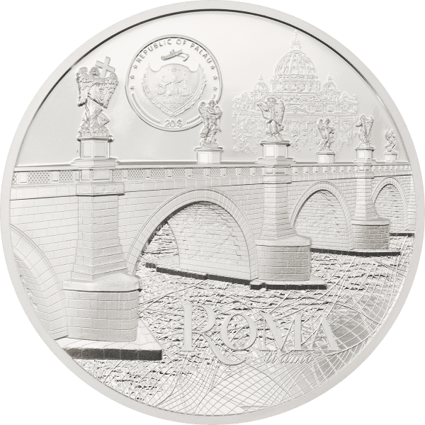 2022 3 OZ SILVER TIFFANY ART METROPOLIS ROMA HIGH RELIEF - Image 2