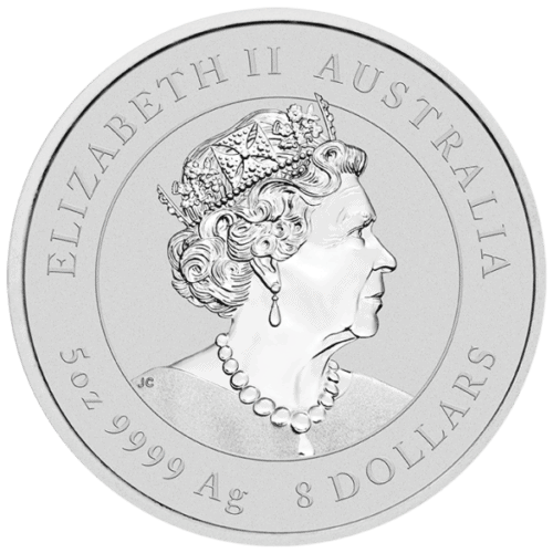 2022 5 OZ PERTH MINT SILVER TIGER - Image 2