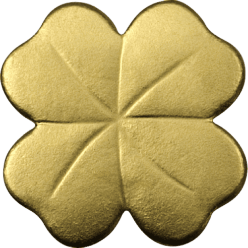 1/2 GRAM GOLD FOUR-LEAF CLOVER - Image 3