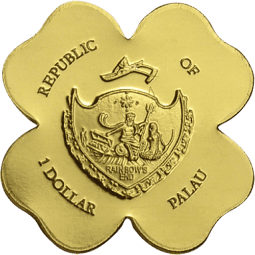 1/2 GRAM GOLD FOUR-LEAF CLOVER - Image 2