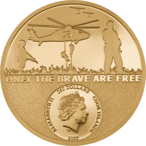 2022 1 OZ GOLD REAL HEROES SPECIAL FORCES - Image 2