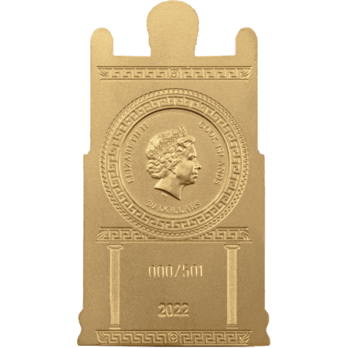 2022 3 OZ SILVER ZEUS FATHER OF THE GODS GILDED - Image 2