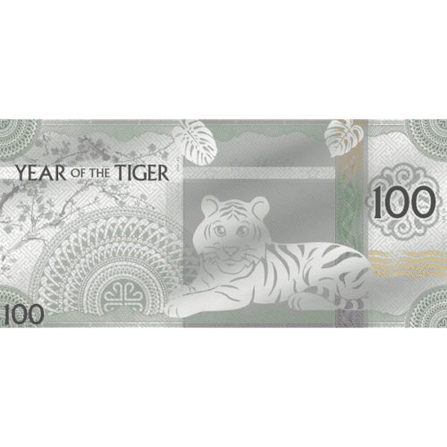 2022 5 GRAM SILVER NOTE YEAR OF THE TIGER - Image 3