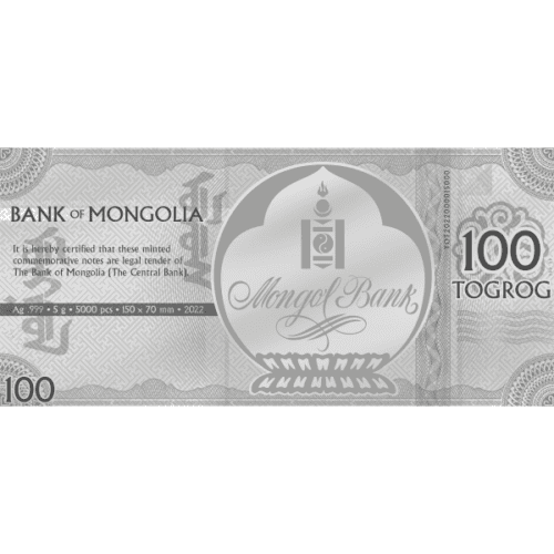 2022 5 GRAM SILVER NOTE YEAR OF THE TIGER - Image 2