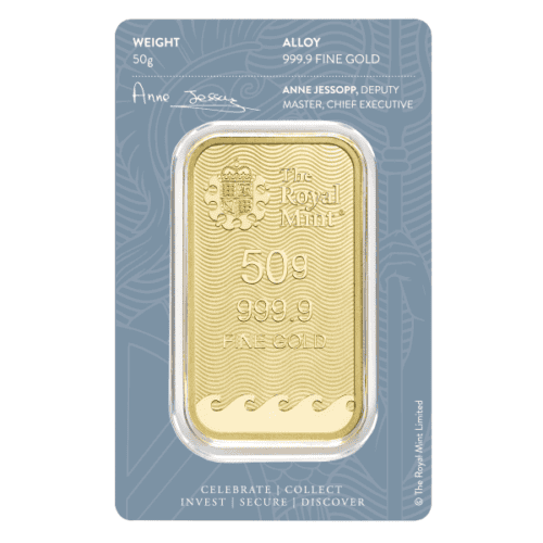 50 GRAM GOLD BAR BRITANNIA - Image 2