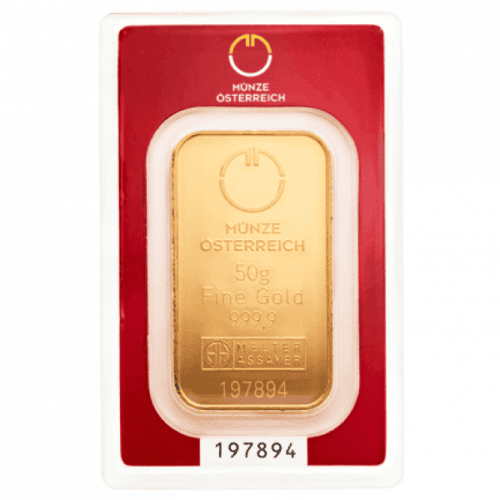 50 GRAM GOLD BAR AUSTRIAN MINT - Image 3