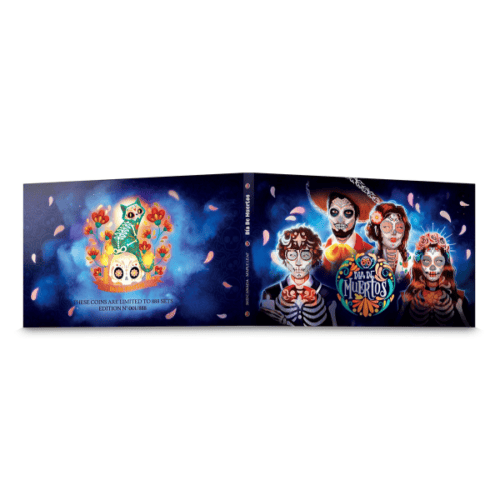 2022 DIA DE MUERTOS SILVER 3 COIN MAPLE LEAF SET - Image 2