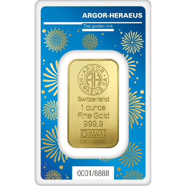 1 OZ GOLD BAR ARGOR-HERAEUS LUNAR YEAR OF THE RABBIT 2023 - Image 2