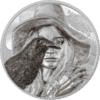 2022 2 OZ SILVER RAVEN WITCH EYE OF MAGIC - Image 3