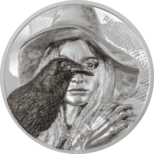 2022 2 OZ SILVER RAVEN WITCH EYE OF MAGIC - Image 3