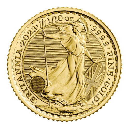 2023 1/10 OZ GREAT BRITAIN GOLD BRITANNIA KING CHARLES - Image 3