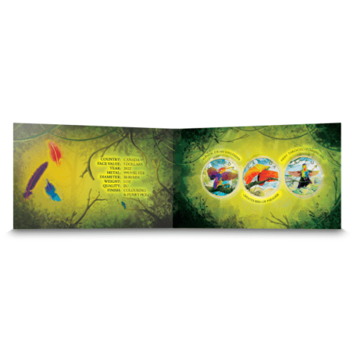 2022 BIRDS OF PARADISE SILVER 3 COIN SET - Image 2