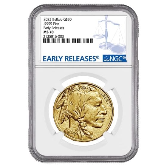 2023 1 OZ AMERICAN GOLD BUFFALO NGC MS70 EARLY RELEASE - Image 2