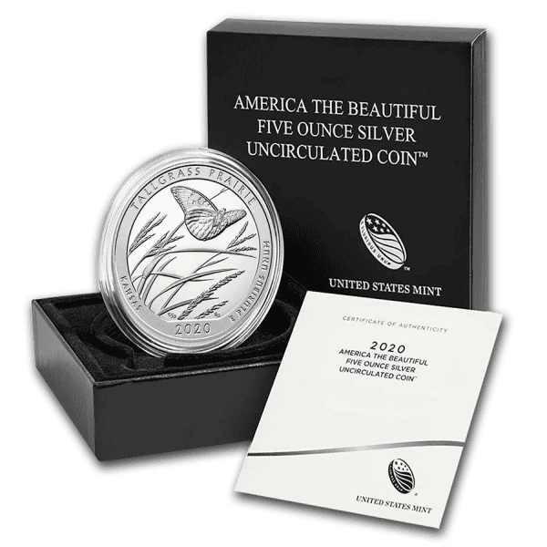 5 OZ SILVER AMERICA THE BEAUTIFUL SPECIMEN COLLECTOR VERSION - Image 3