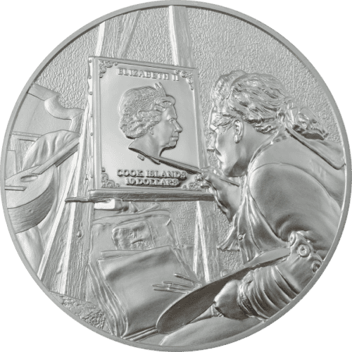 2023 2 OZ SILVER MASTERS OF ART CLAUDE MONET - Image 2
