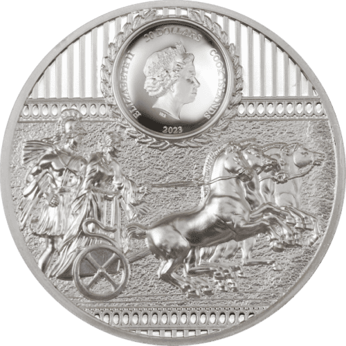 2023 3 OZ SILVER COOK ISLANDS SPARTA - Image 2