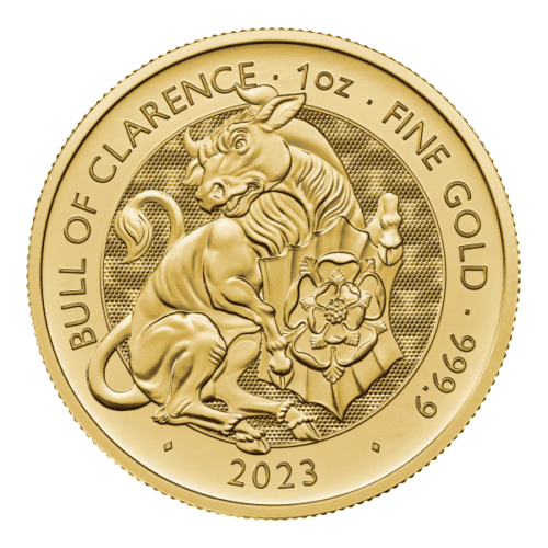 2023 1 OZ GOLD TUDOR BEASTS BULL OF CLARENCE - Image 3